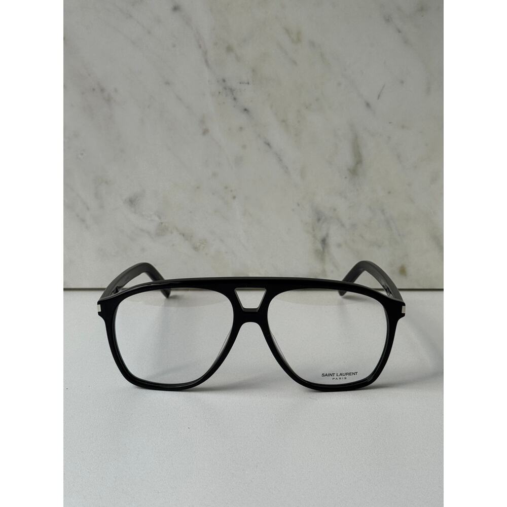 NEW Saint Laurent SL596 Dune Opt Aviator Frames in Black - Picture 3 of 6